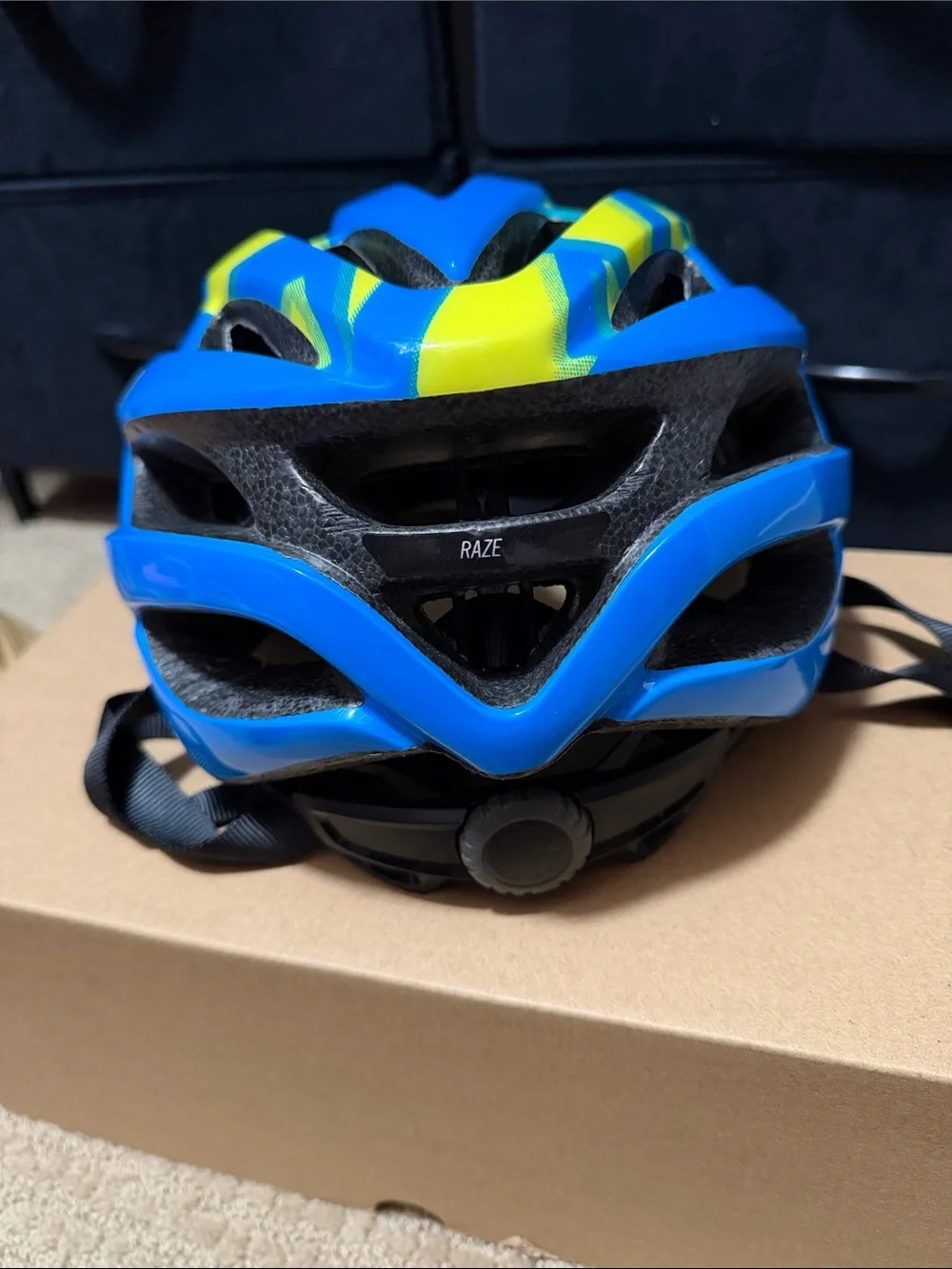 Giro Kids Helmet in Blue and Yellow Accents